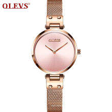 OLEVS Marke Japanische Bewegung Quarzuhr Wasserdichte Funktion Mesh Band Relogio Feminino Uhr Handgelenk Dame Uhr Geschenk